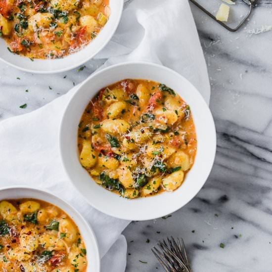 One Pot Creamy Gnocchi