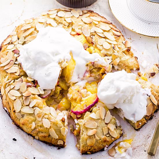 Gluten-Free Almond Peach Galette