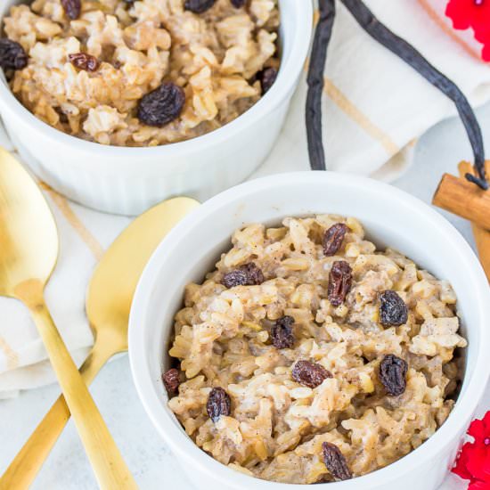 Instant Pot Brown Rice Pudding