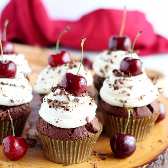 BLACK FOREST CUPCAKES