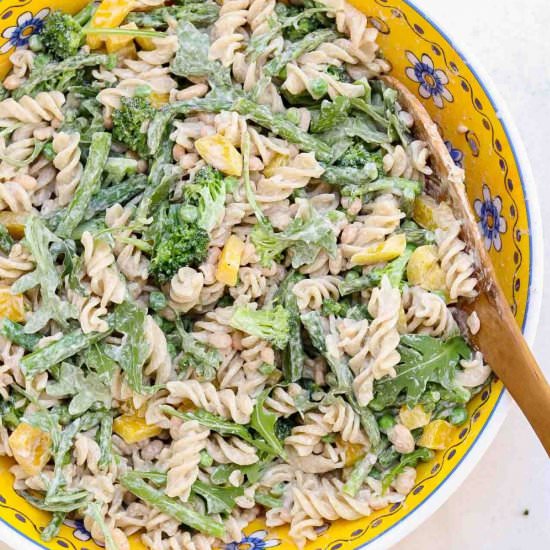 Vegan Pasta Salad Lemon Dressing