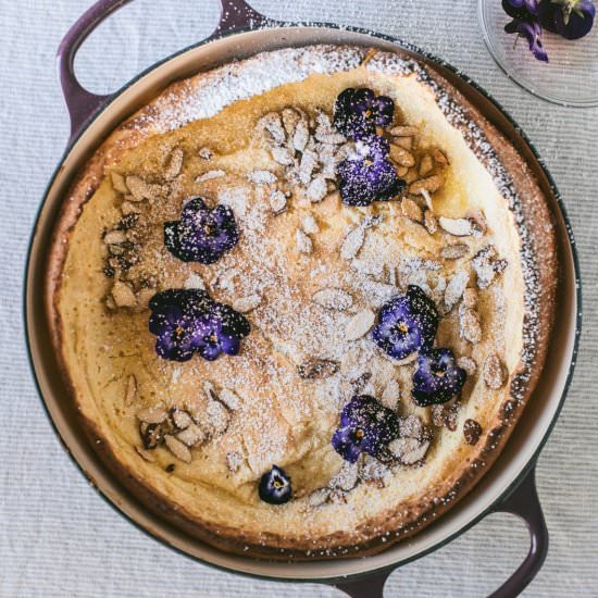 Lemon Ricotta Almond Dutch Baby