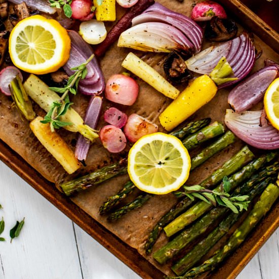 Roasted Spring Vegetables