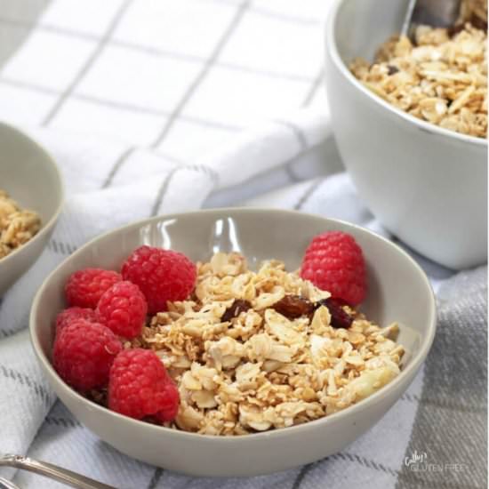 Sweet & Salty Gluten Free Granola