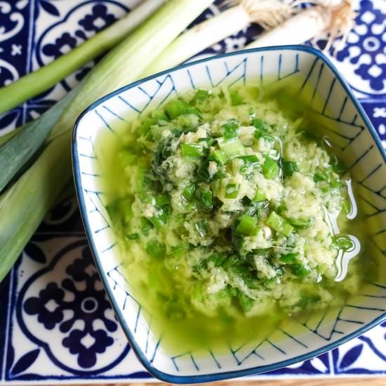 Minced Ginger & Scallion Dip Sauce