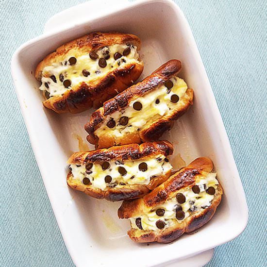 Cannoli Croissant Breakfast Bake
