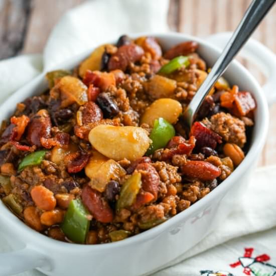 Slow Cooker Calico Beans