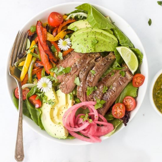 Grilled Steak Fajita Salad