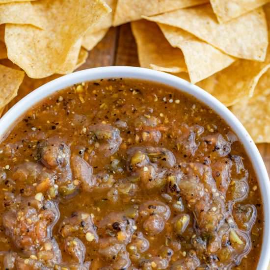 Chipotle Tomatillo Green-Chili Sals