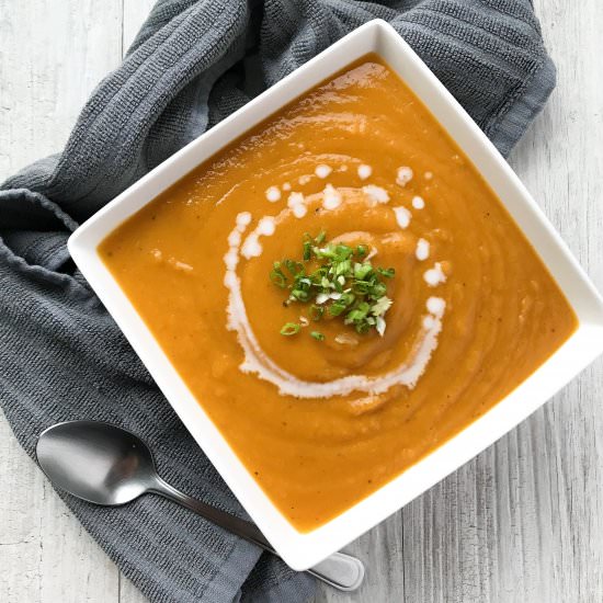 Roast Garlic Butternut Squash Soup