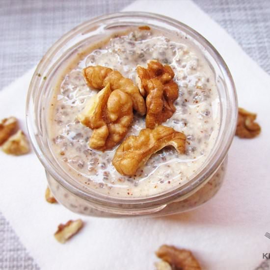 Vanilla Walnuts Chia Pudding