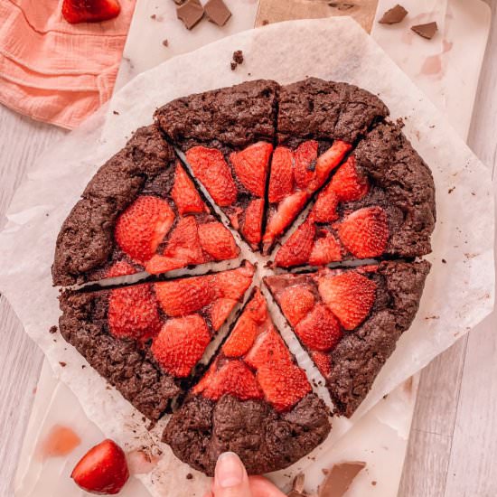 Strawberry and Chocolate Galette