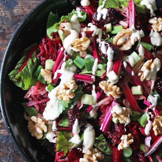 Beetroot Salad with Tahini Dressing