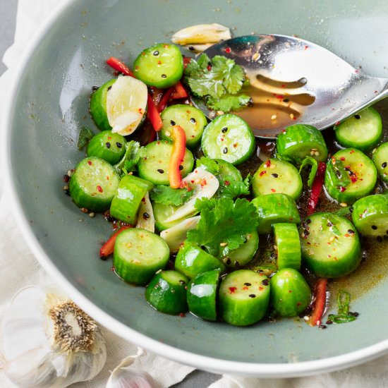 Spicy Asian Cucumber Salad