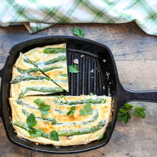 Ham & Asparagus Frittata