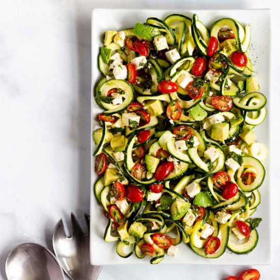 Tomato Avocado Zucchini Salad