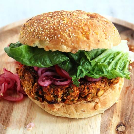 Mediterranean veggie burgers