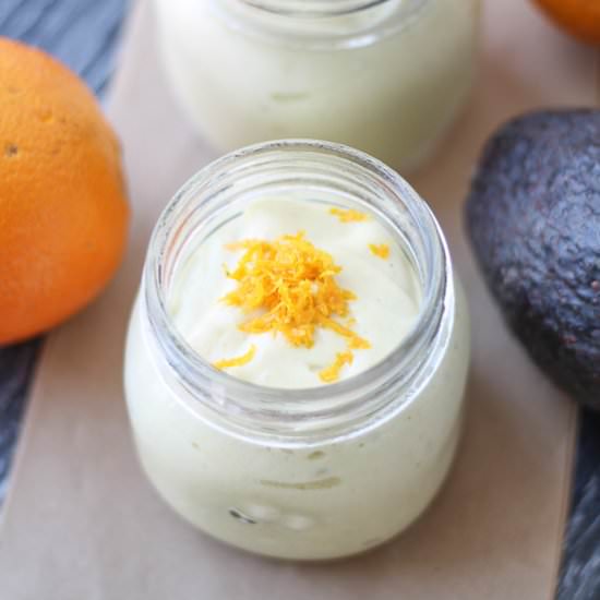 Creamy Orange Avocado Smoothie