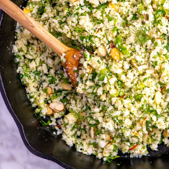 Garlic Herb Cauliflower Rice