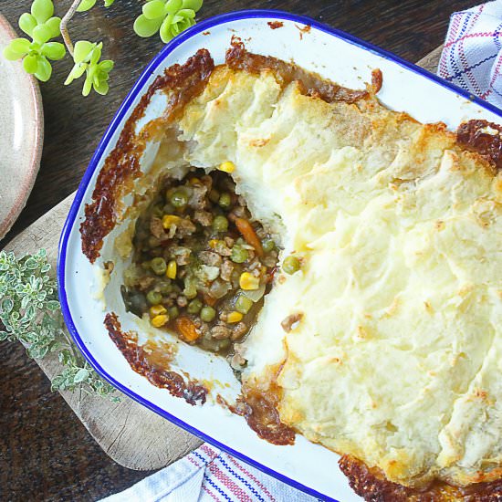 Vegan shepherd’s pie