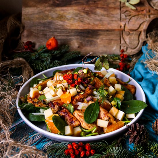 Citrus Chicken Smoked Cheddar Salad