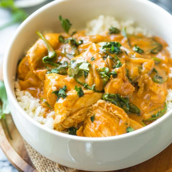 Tomato Coconut Curry Chicken