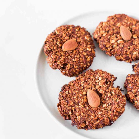 Vegan Chocolate Oatmeal Cookies
