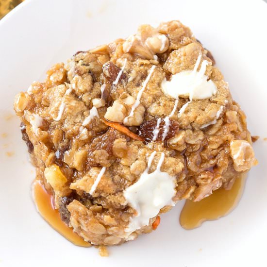 Carrot Cake Baked Oatmeal