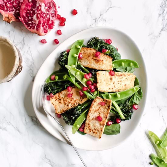 Vegan Tofu ‘Halloumi’ Salad