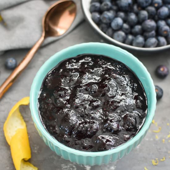 Low-Sugar Quick Blueberry Jam