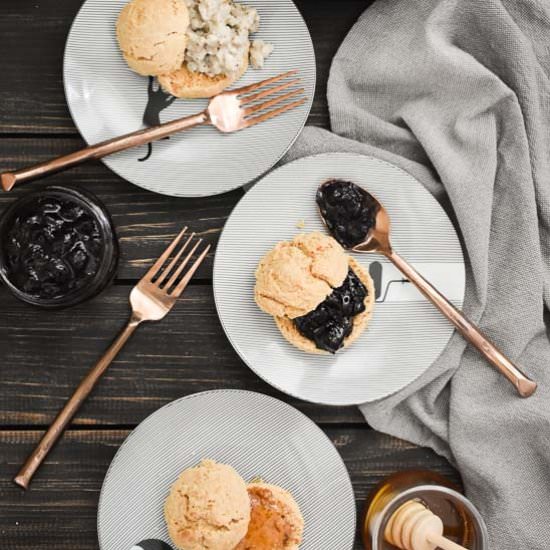 Easy Whole Wheat Drop Biscuits