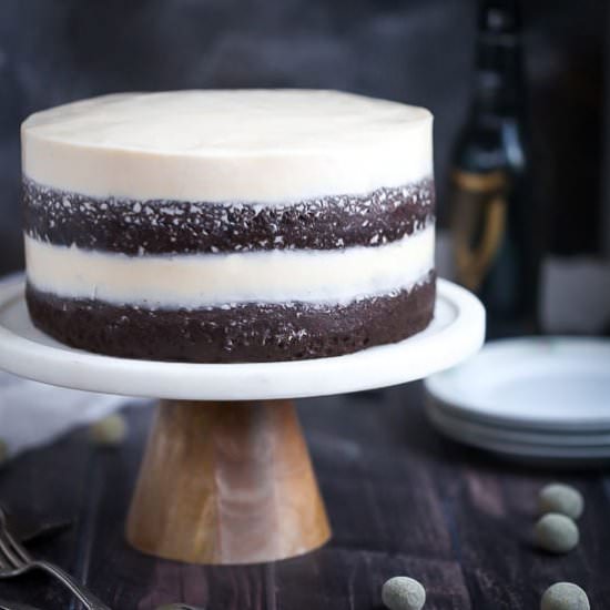 Chocolate Stout Cake with Baileys