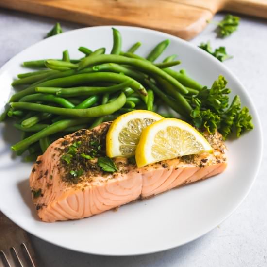 Butter Herb Instant Pot Salmon