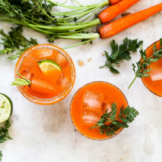 Smoky Carrot Mezcal Margaritas
