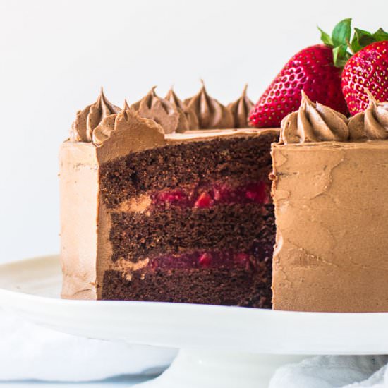 Strawberry Chocolate Cake
