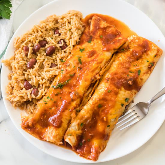 Easy Beef Enchiladas