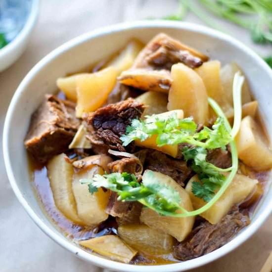 Intant Pot Beef Brisket Stew