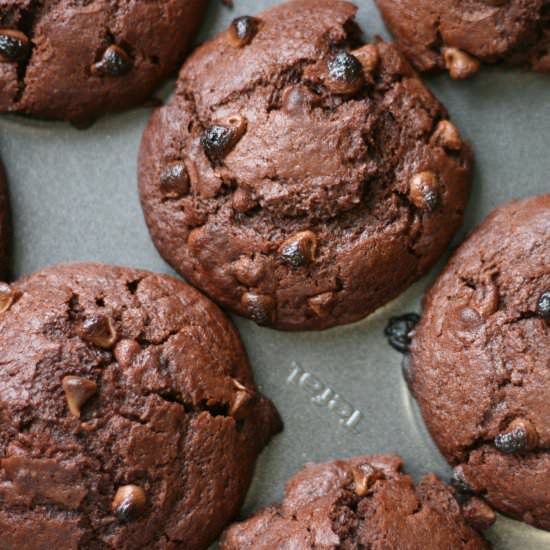 Double chocolate chip muffins