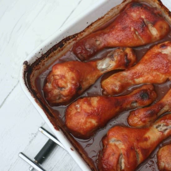 BBQ chicken drumsticks