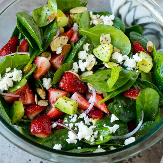 Strawberry Spinach Salad