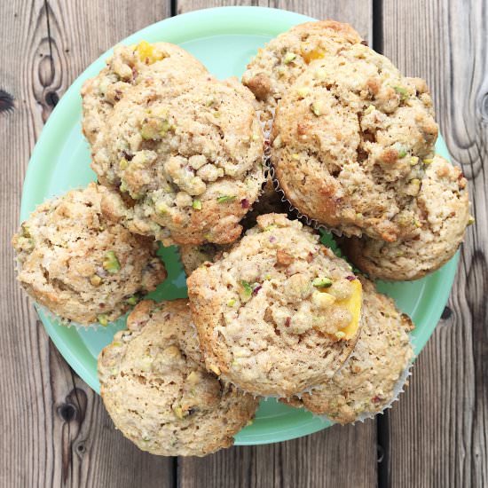 Peach Cardamom Muffins