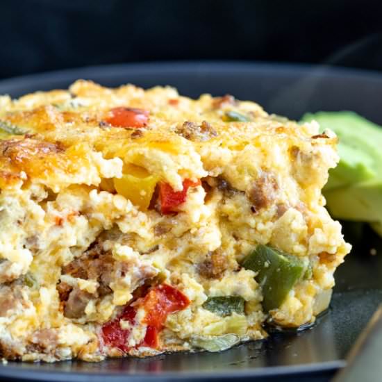 MEXICAN CRUSTLESS QUICHE