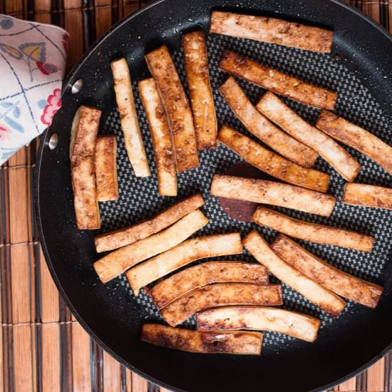 Pan Fried Tamari Tofu