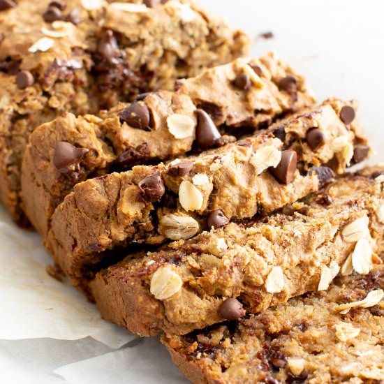 Oatmeal Chocolate Chip Banana Bread