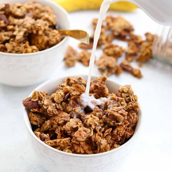 Clustery Banana Bread Granola