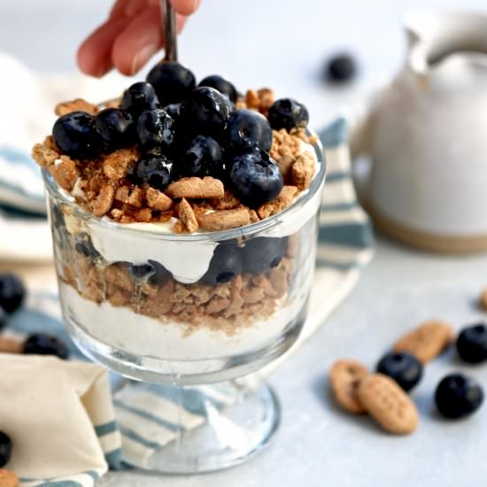 easy blueberry breakfast parfait