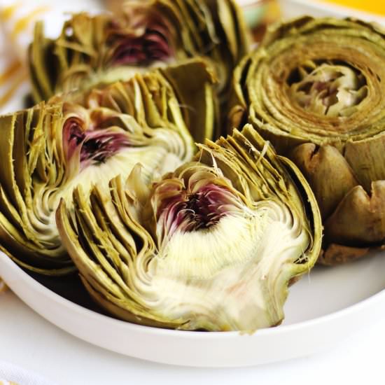 Instant Pot steamed artichokes