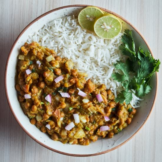 Pumpkin Chana Curry (Vegan)