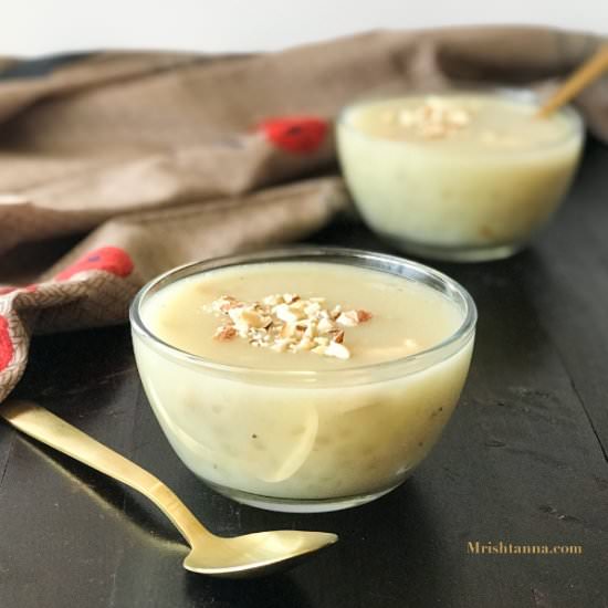 Sabudana Kheer – Tapioca Pudding