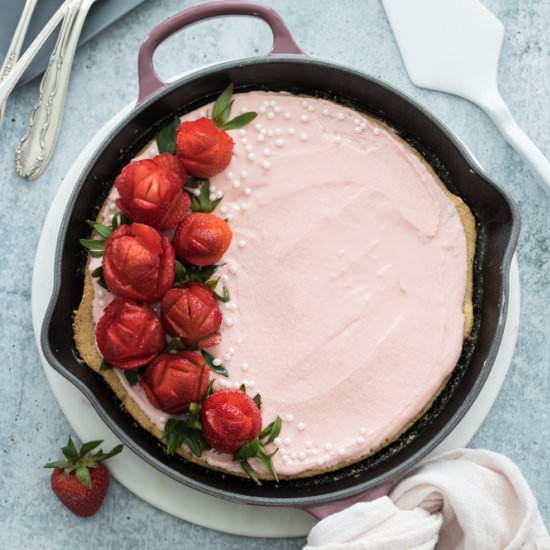 Vegan & GF Skillet Vanilla Cake